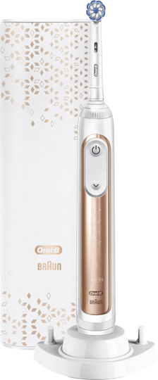 Elektrisk tandborste ORAL-B Genius X Cross Action, 8800 svängningar/min, 6 program, 1 ände, rosa
