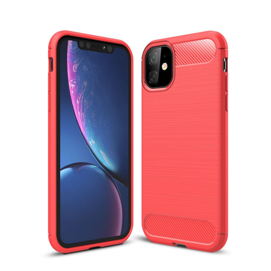 iPhone 11 - Brushed TPU Skal - Röd