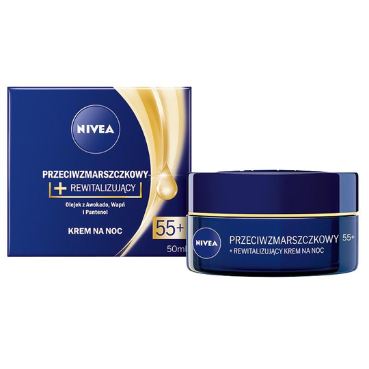 NIVEA Anti + Revitalizing Night Cream 55+ 50ml