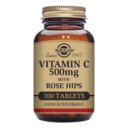 Nypon C Vitamin C med nypon Solgar 500 mg (100 tabletter)