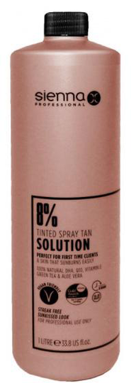 self tanner Tanning Liquid 8% 1 liter vegansk brun