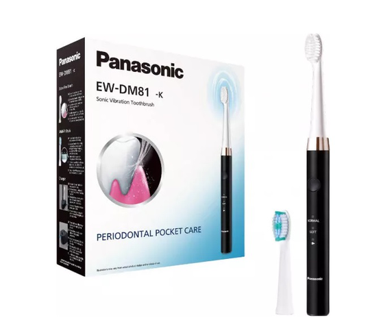 Tandborste PANASONIC Sonic Vibration EW-DM81-K503, 31 000 slag/min, 2 program, 1 ände, svart