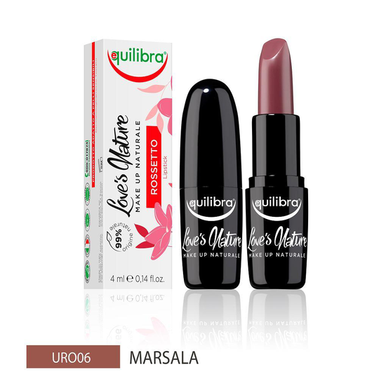 Equilibra Love's Nature Lipstick lipstick 06 Marsala 4 ml