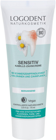 Logona SENSITIVE kamomilltandkräm, 75ml