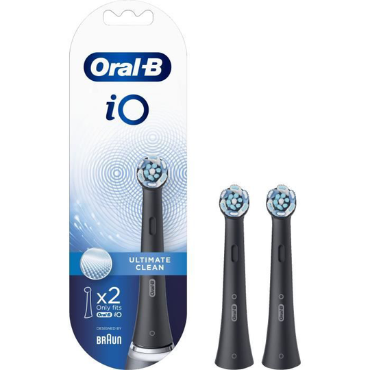Oral-B iO Ultimate Clean Black Brushes, 2 x