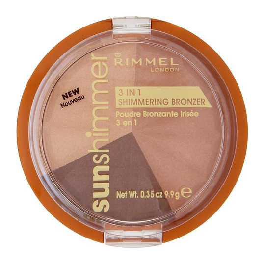Rimmel Sun Shimmer 3 in 1 Bronzer - 002 Bronze Goddess