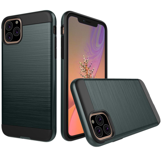 iPhone 11 - Brush Design Skal - Navy Blue