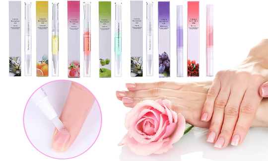 Spika & nagelband Oljepennor Borste - 2x(Jasmin + Äpple)