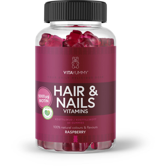 VitaYummy Hair & Nails Vitamins 60 tuggtabletter