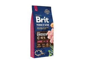 Brit Premium by Nature Junior L, Valp, Kyckling, 15 kg, Maxi (26 - 44 kg), Vitamin A,Vitamin D3,Vitamin E, Allmän hälsa