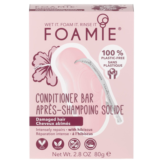 Foamie Conditioner Bar Hibiskiss (for damaged hair) 80 g