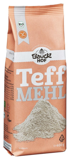 Bauckhof Teff Mjöl Fullkorn Glutenfri Ekologisk, 400g