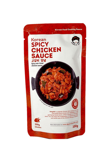 Stir-Fried Kyckling Sås Stark 100g Ajumma Korea