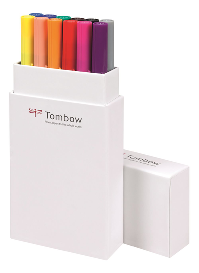 Brush Pen Ritpennor Tombow ABT Dual Brush Bas 12-pack
