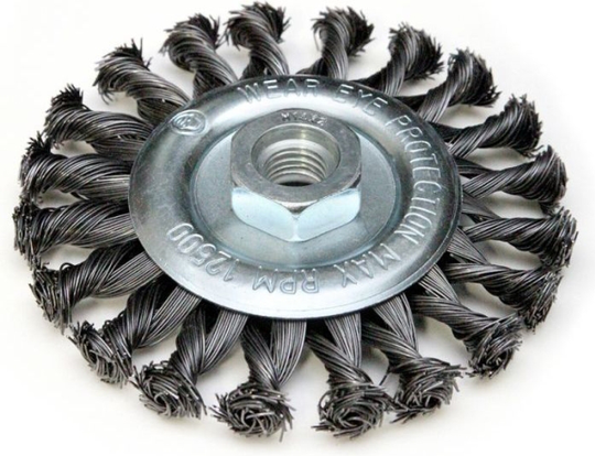 Dedra Wire disc brush, steel 115mm M14 twisted wire (F39-115)