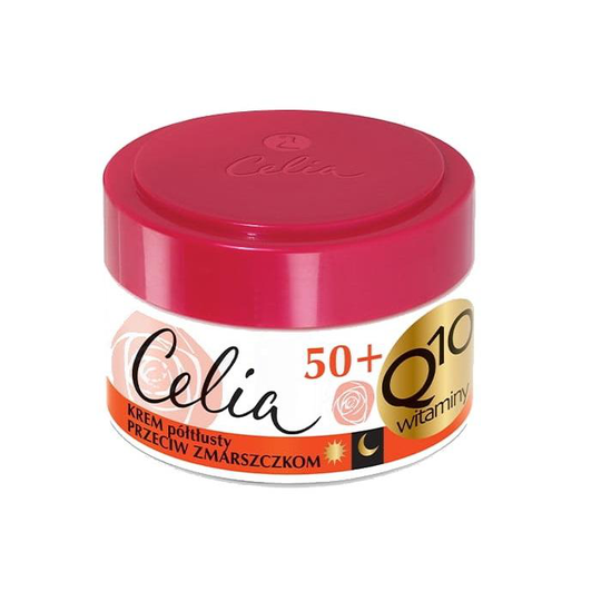 Celia Q10 Vitaminer 50+ forsvinde fløde anti-rynke dag og nat 50ml