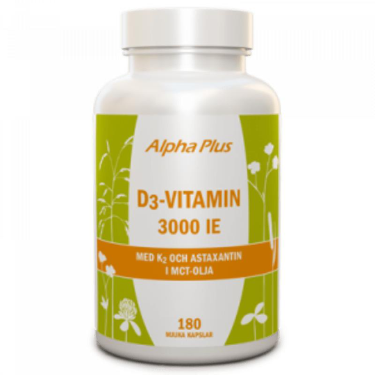 D3 vitamin 3000 ie + k2. 180 kapslar