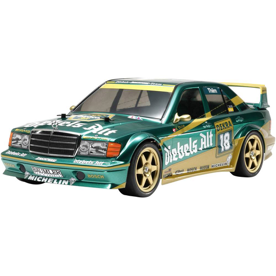 Tamiya TT-01E Mercedes-Benz 190E Diebels Alt Borst motor 1:10 RC modellbil Elektrisk Gatumodell Fyrhjulsdrift (4WD) Byg
