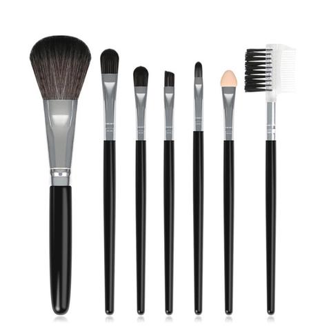 Makeup børster Gradient Makeup Brush Brush Brush Pack for begyndere Makeup Black
