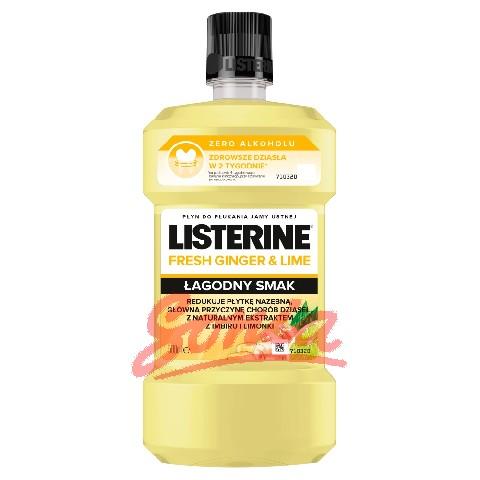 Ginger & Lime Listerine Mouthwash mouth Mild Taste 500ml