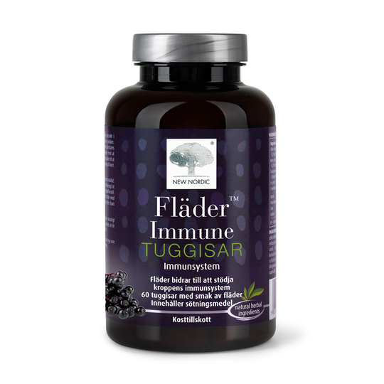 New Nordic Fläder Immune 60 tuggisar