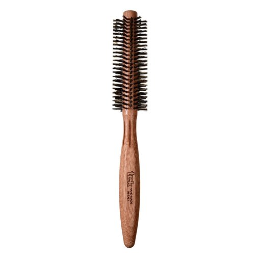 Round Brush In Mahogany Wood With Wild Boar Bristles Ø 35mm