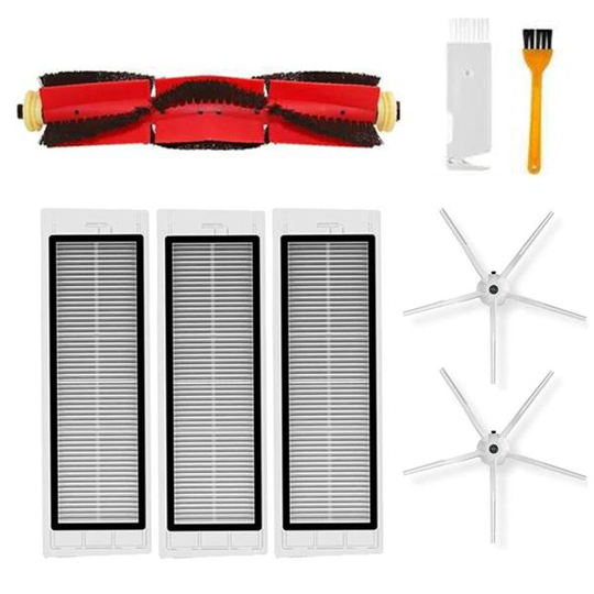 Tillbehörspaket Kompatibelt med Xiaomi Roborock S5, S50, S51, S55, S6, MAXV Borste Filter Sidoborste