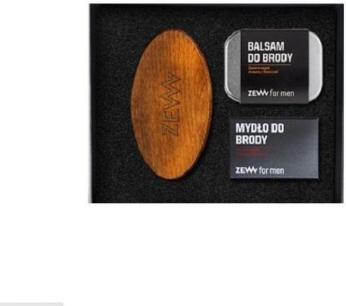 Zew for Men Neat Beard Beard Balm 80ml + Beard Soap 85ml + Beard Brush for professional beard care - 5906874538272