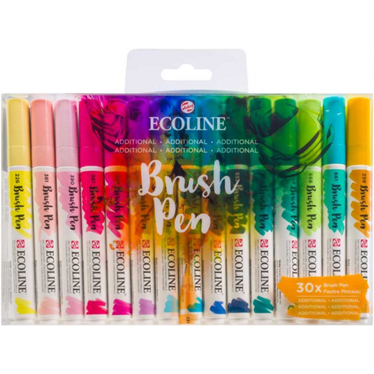 Talens - Pennor Brush Pens Ecoline Addittional 30 Delar