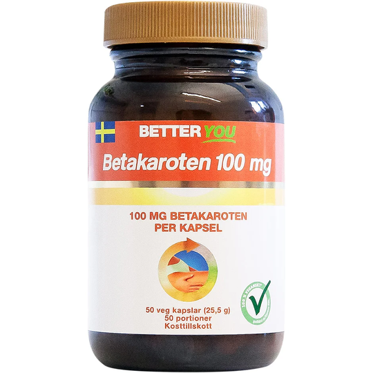 Betakaroten 100mg, Better You Kosttillskott