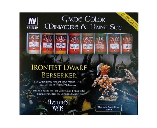GAME COLOR AVATAR SET (8 COLORS, FIGURE & BRUSH)