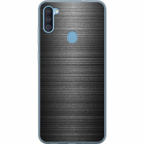 Samsung Galaxy A11 Genomskinligt Skal Brushed Metal