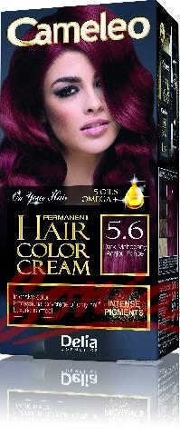 Delia Cosmetics Cameleo HCC permanent paint Omega + 5.6 Dark Mahogany No. 1op.