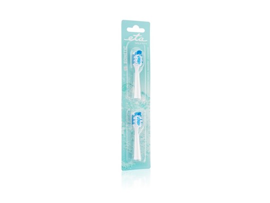 ETA Toothbrush replacement for ETA0709 For adults, Heads, Number of brush heads included 2, White