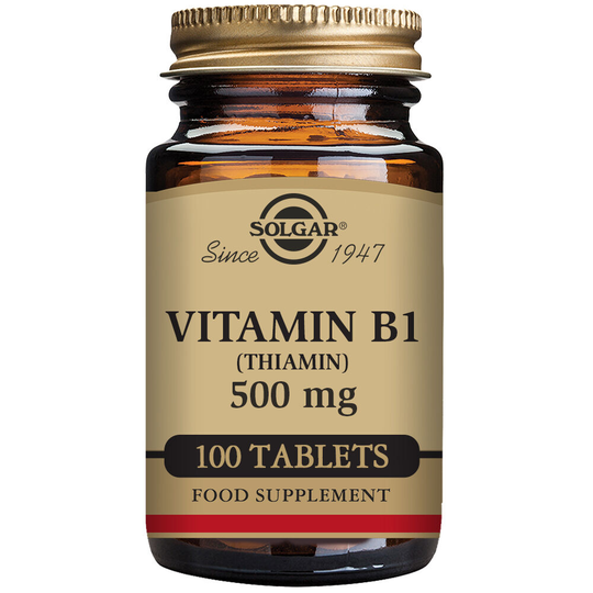 Vitamin B1 (tiamin) Solgar 500 mg (100 tabletter)