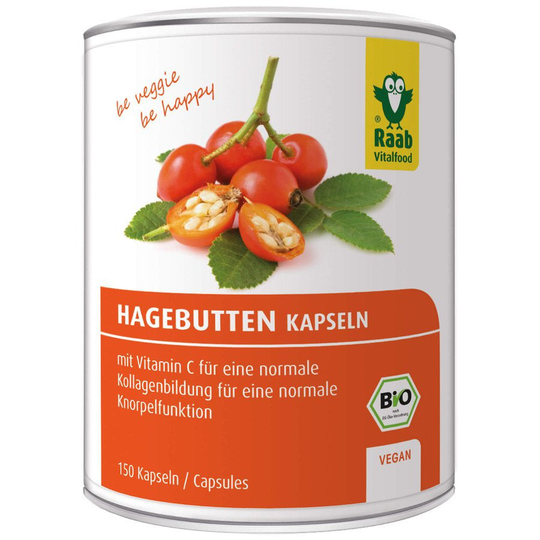 Raab Vitalfood ekologiska nyponkapslar, 129g