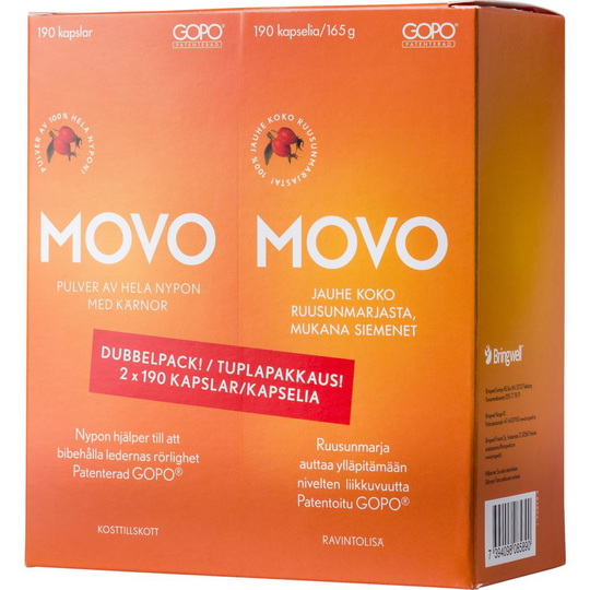 MOVO Nypon 2 x 190 kapslar