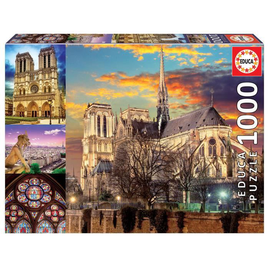 EDUCA - Pussel - 1000 COLLAGE DE NOTRE-DAME