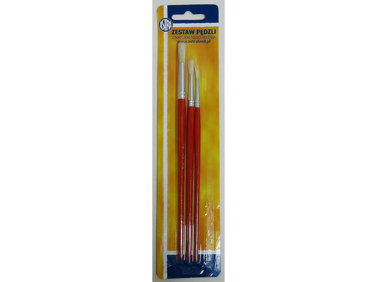Astra Brushes with natural bristles No. 2, 6, 12