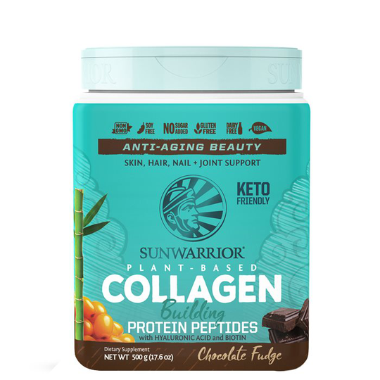 Plant Based Collagen Building Protein Peptides Chocolate Fudge, 500 g