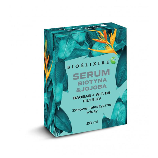 BIOELIXIRE_Biotin Silk Serum regenerujące serum do wĹ,osĂłw z biotyną i olejkiem Jojoba 20ml