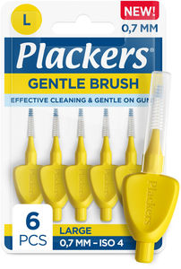 Plackers Gentle Brush 0,7 mm 6 St