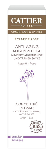 Cattier Anti-Aging Augenpflege Éclat de Rose, 15ml