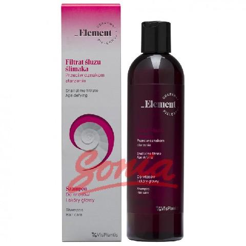 Filtratet vis Plantis Snail Slem Shampoo hår och hårbotten mot tecken på åldrande 300ml