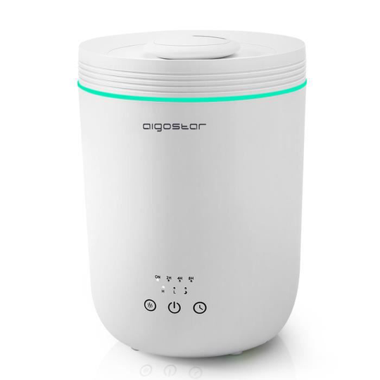 Aigostar Misty - Lugn luftfuktare för eterisk olja. 8 timers timer och automatisk avstängning. 7-färgad LED.