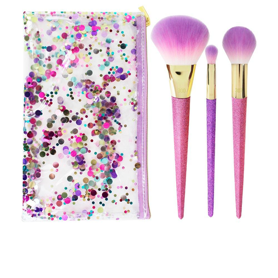 REAL TECHNIQUES BRUSH CRUSH shimmer & shine set SET 4 pz