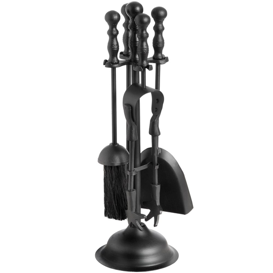 Hill Interiors Black Duchess Steel Hearth Tool Set