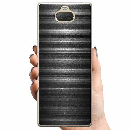 Sony Xperia 10 Plus TPU Mobilskal Brushed Metal