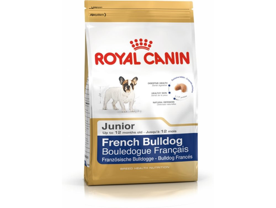 Royal Canin French Bulldog Junior, Valp, 3 kg, Fransk bulldog, Vitamin A, Vitamin D3, Digestive care, Rice, dehydrated poultry protein, vegetable pro
