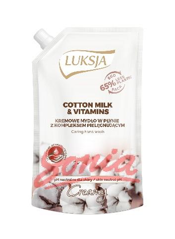 Luksja soap Cotton Creamy Milk & Vitamins 400ml - supply